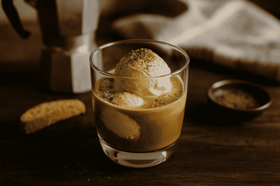Příprava affogata