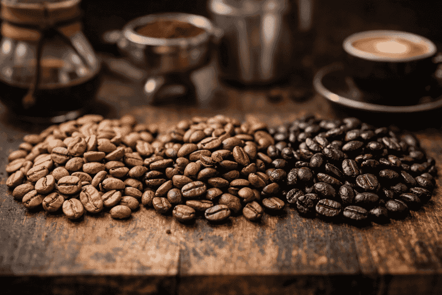 Jaký je rozdíl mezi light, medium a dark roast?