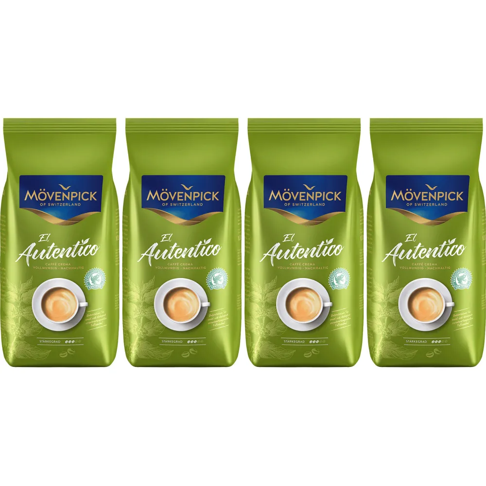 Mövenpick El Autentico - kávová zrna - 4 x 1 kilogram
