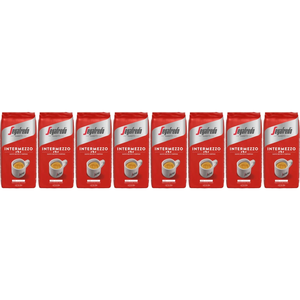 Segafredo Intermezzo - kávová zrna - 8 x 1 kg