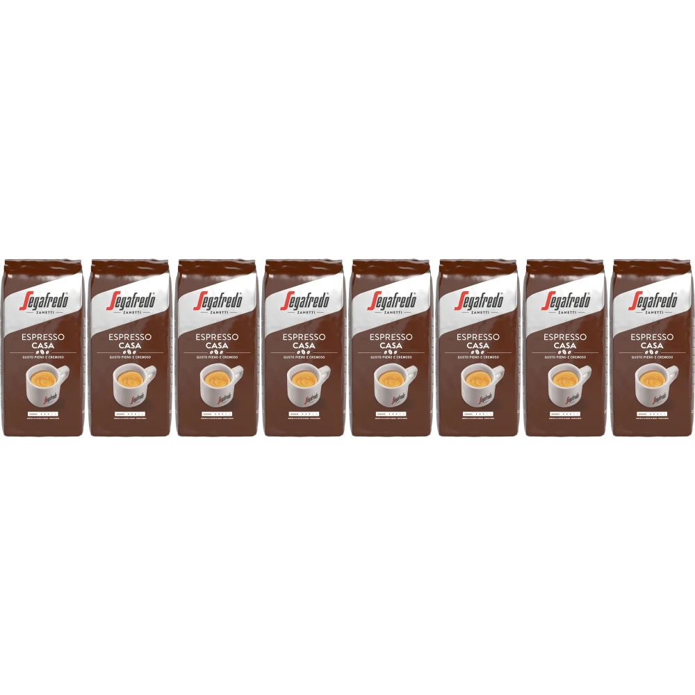Segafredo Espresso Casa - kávová zrna - 8 x 1 kg