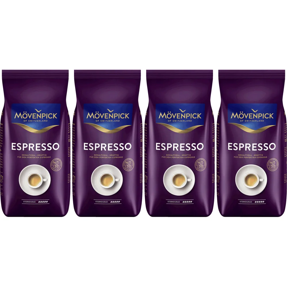 Mövenpick Espresso - kávová zrna - 4 x 1 kg