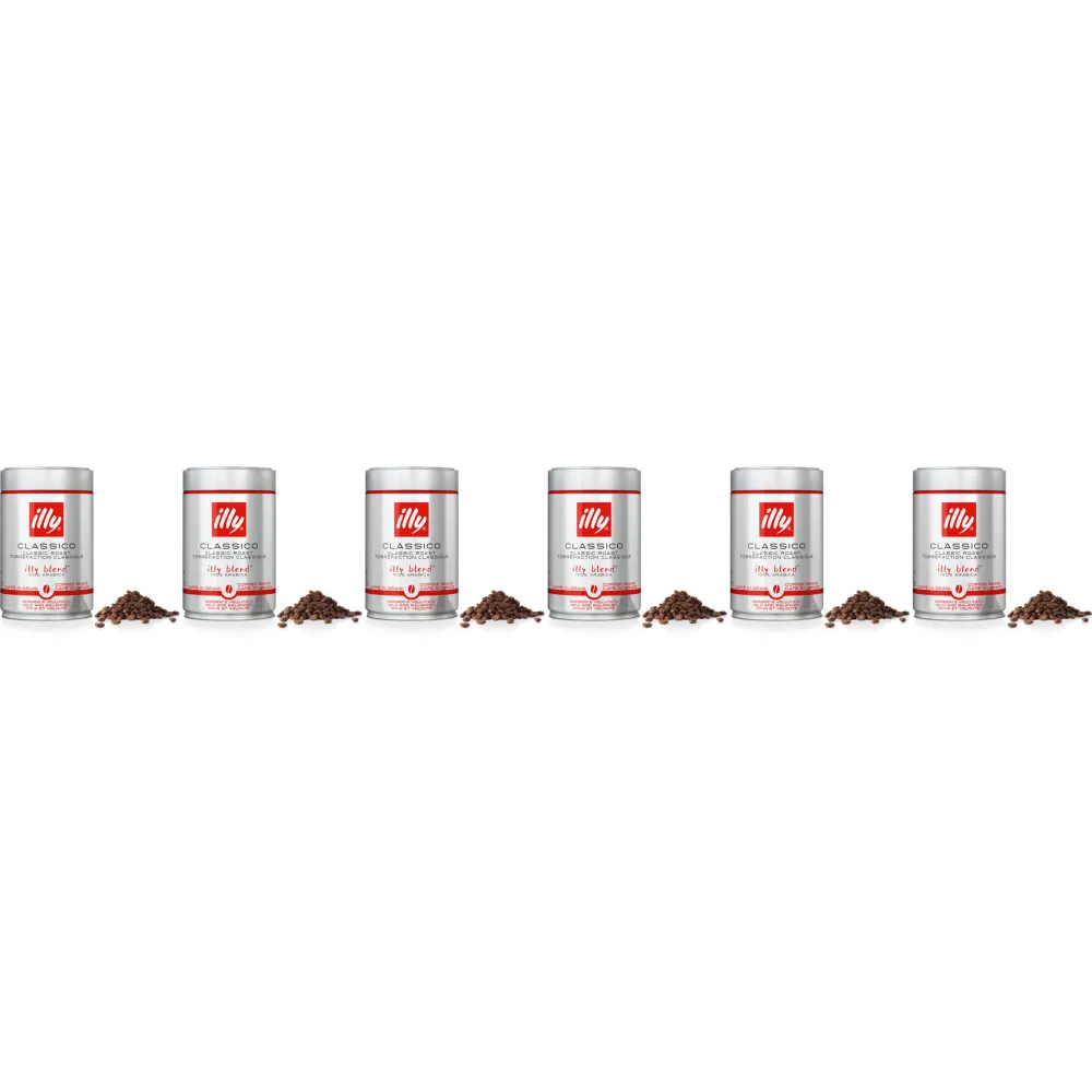 illy Classico - kávová zrna - 6 x 250 gramů
