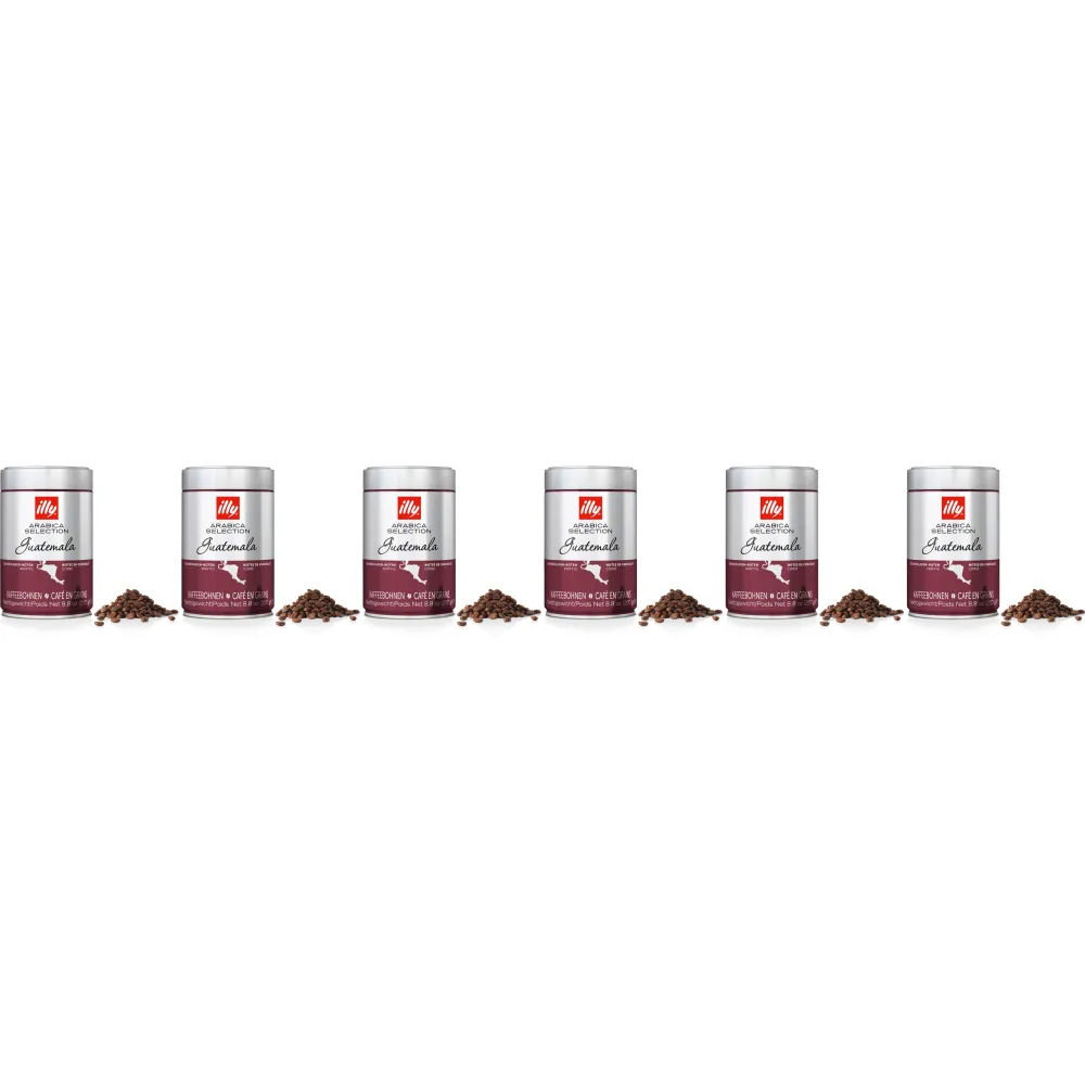 illy Arabica Selection Guatemala - kávová zrna - 6 x 250 gramů