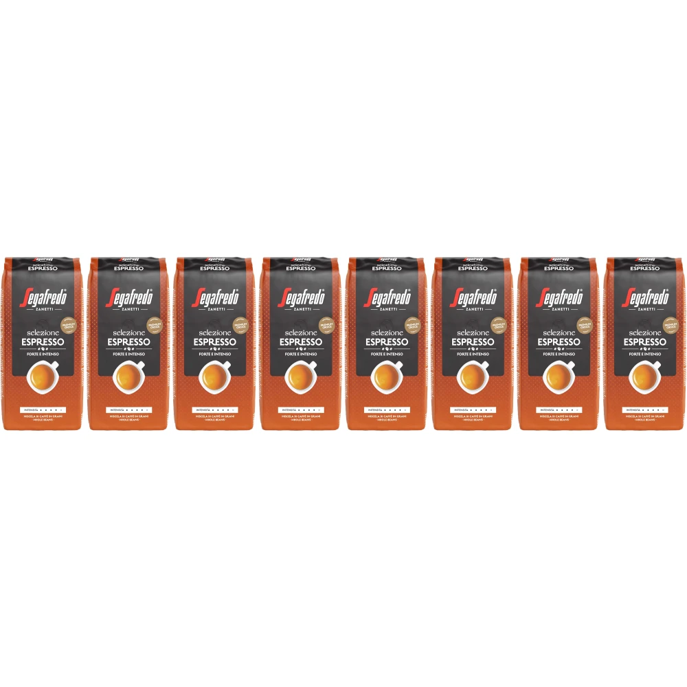 Segafredo Selezione Espresso - kávová zrna - 8 x 1 kg