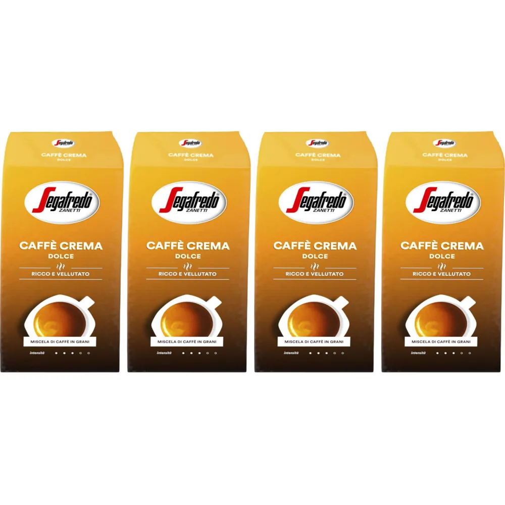 Segafredo Caffè Crema Dolce - Kávová zrna - 4 x 1 kg