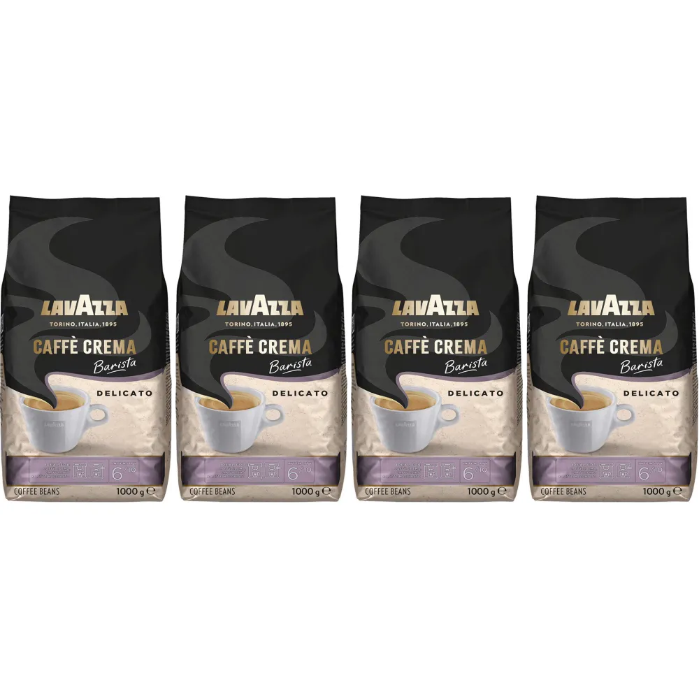 Lavazza Caffè Crema Barista Delicato - kávová zrna - 4 x 1 kg