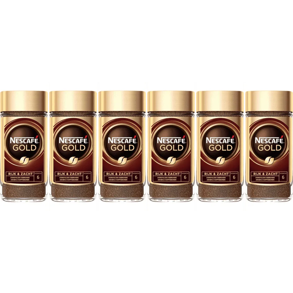 Nescafé Gold - instantní káva - 6 x 200 g