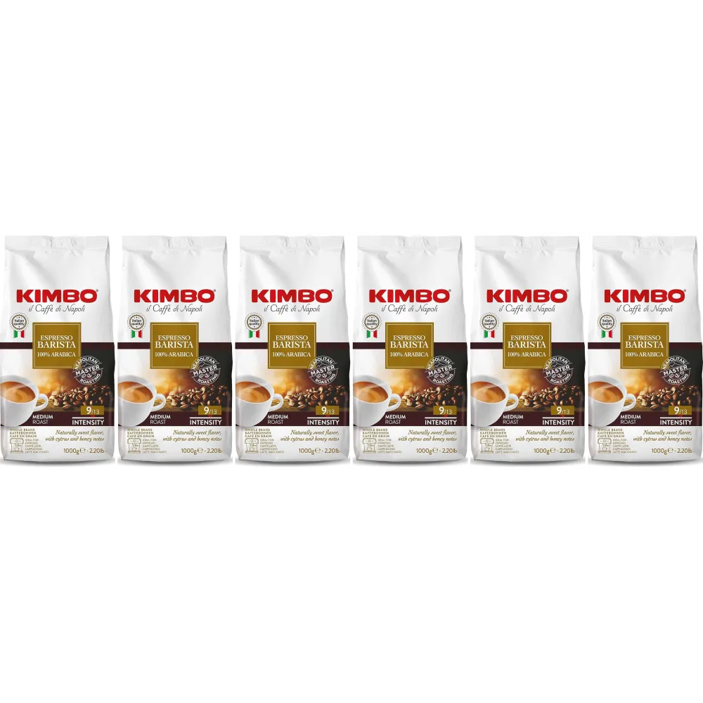 Kimbo Espresso Barista 100% arabica - kávová zrna - 6 x 1 kilo