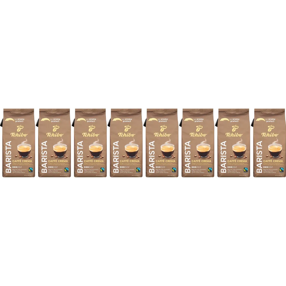 Tchibo Barista Caffè Crema - kávová zrna - 8 x 1 kg