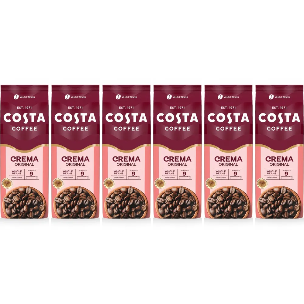 Costa Coffee Caffè Crema Original Blend - kávová zrna - 6 x 1 kg