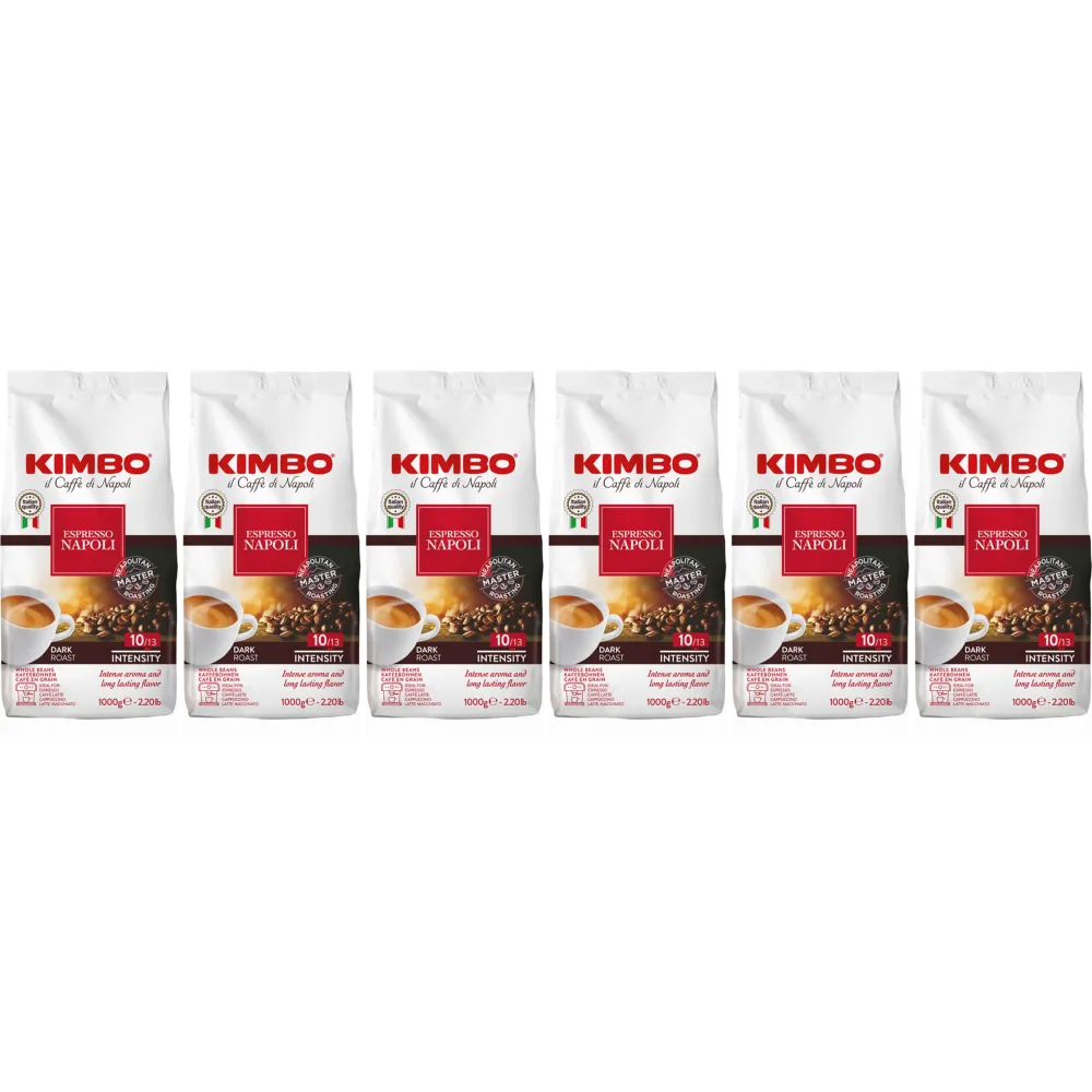 Kimbo Barista Espresso Napoli / Napoletano - kávová zrna - 6 x 1 kilo