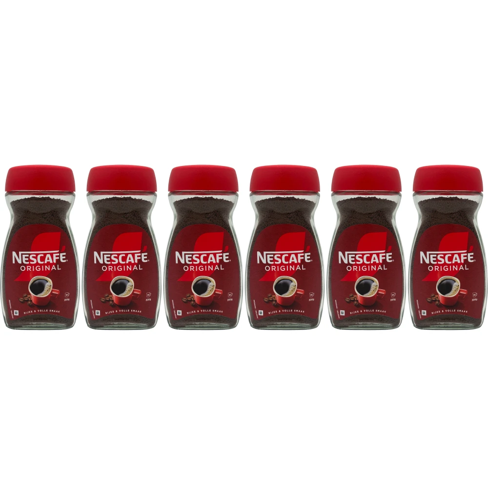 Nescafé Original - instantní káva - 6 x 200 gramů