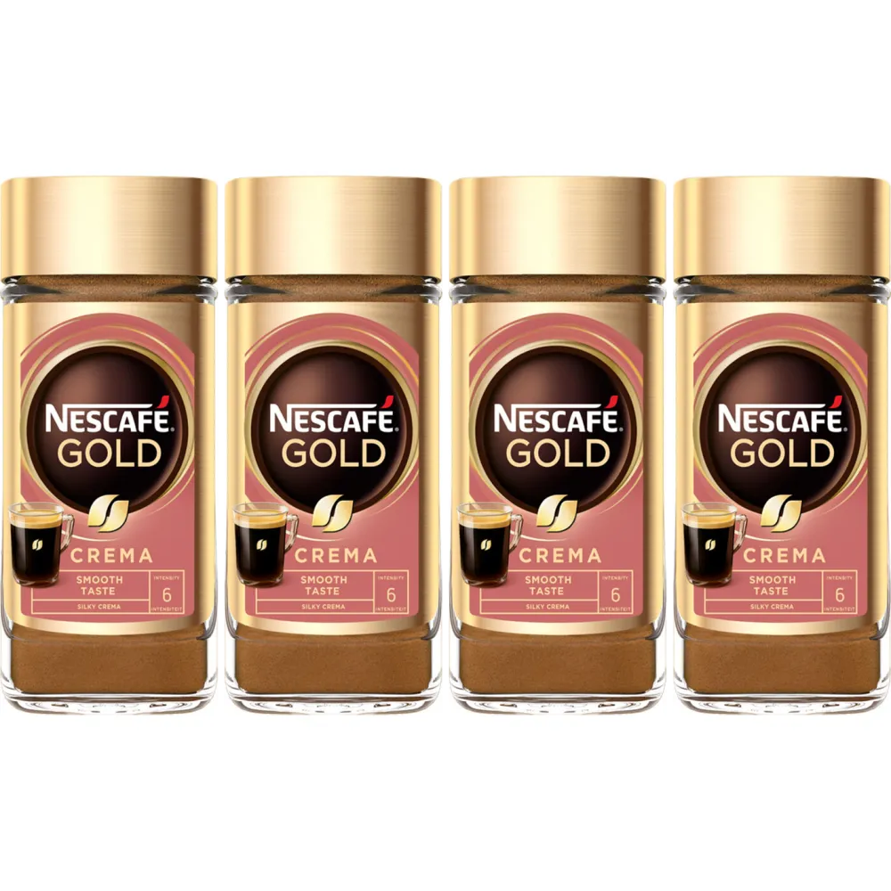 Nescafé Gold Crema - instantní káva - 4 x 100 gramů