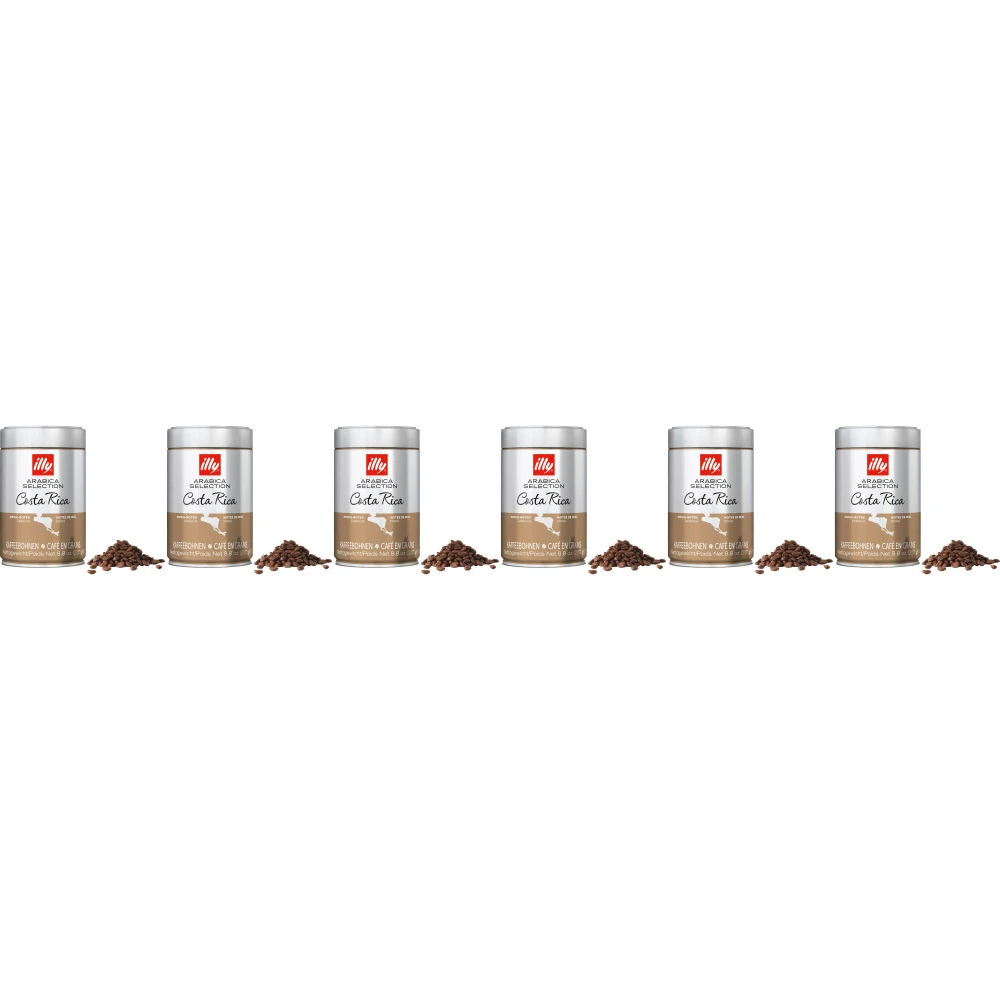 illy - kávová zrna - 6 x Arabica Selection - Kostarika - 250 gramů