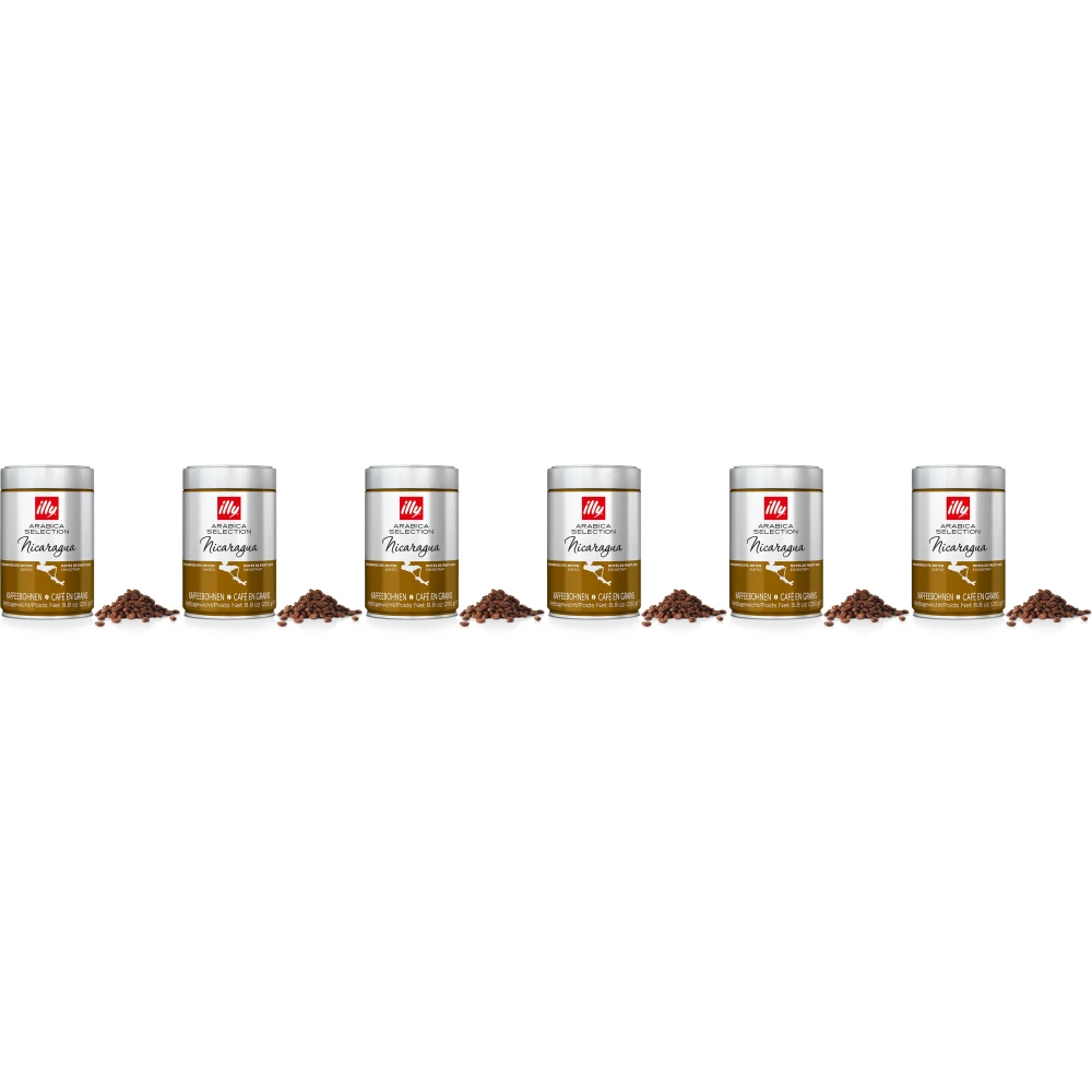 illy - kávová zrna - 6 x Arabica Selection - Nikaragua - 250 gramů