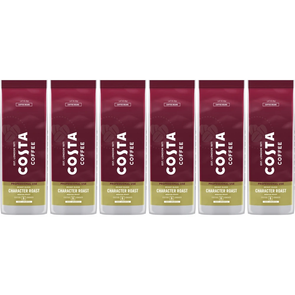 Costa Coffee Character Bright Blend Medium Roast - kávová zrna - 6 x 1 kilogram