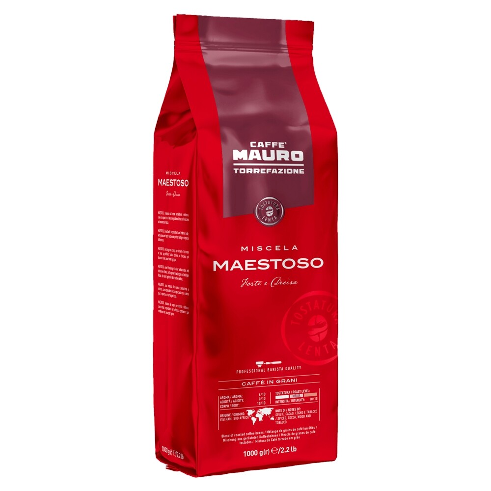 Caffè Mauro Maestoso - kávová zrna - 6 x 1 kilogram