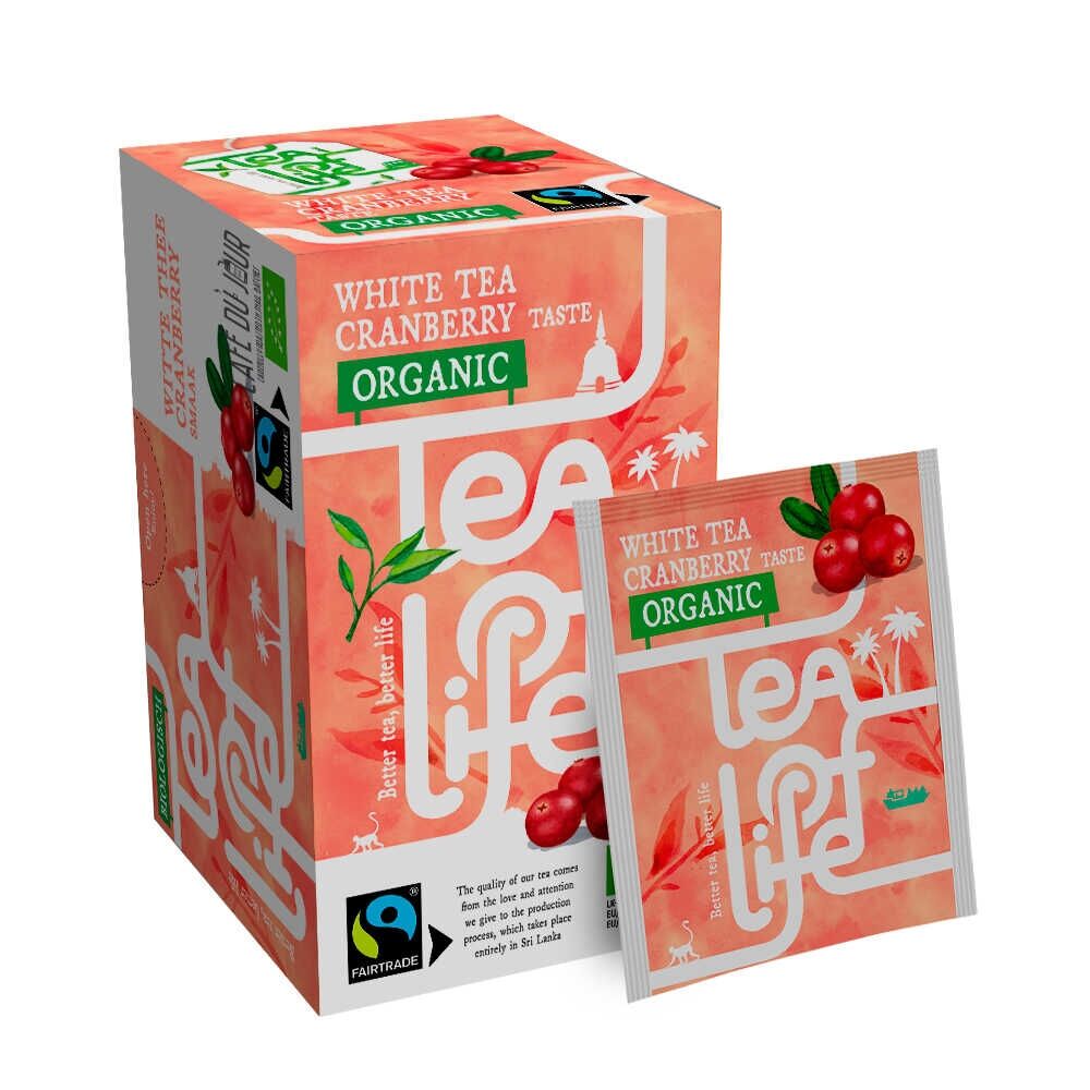 Bílý čaj Brusinka - Bio & Fairtrade - Tea of Life - 25 sáčků
