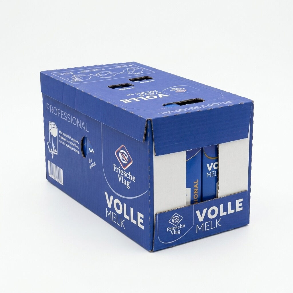 Friesche Vlag Langlekker plnotučné mléko - krabice 12 x 1 l