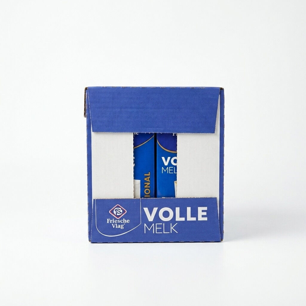 Friesche Vlag Langlekker plnotučné mléko - krabice 12 x 1 l