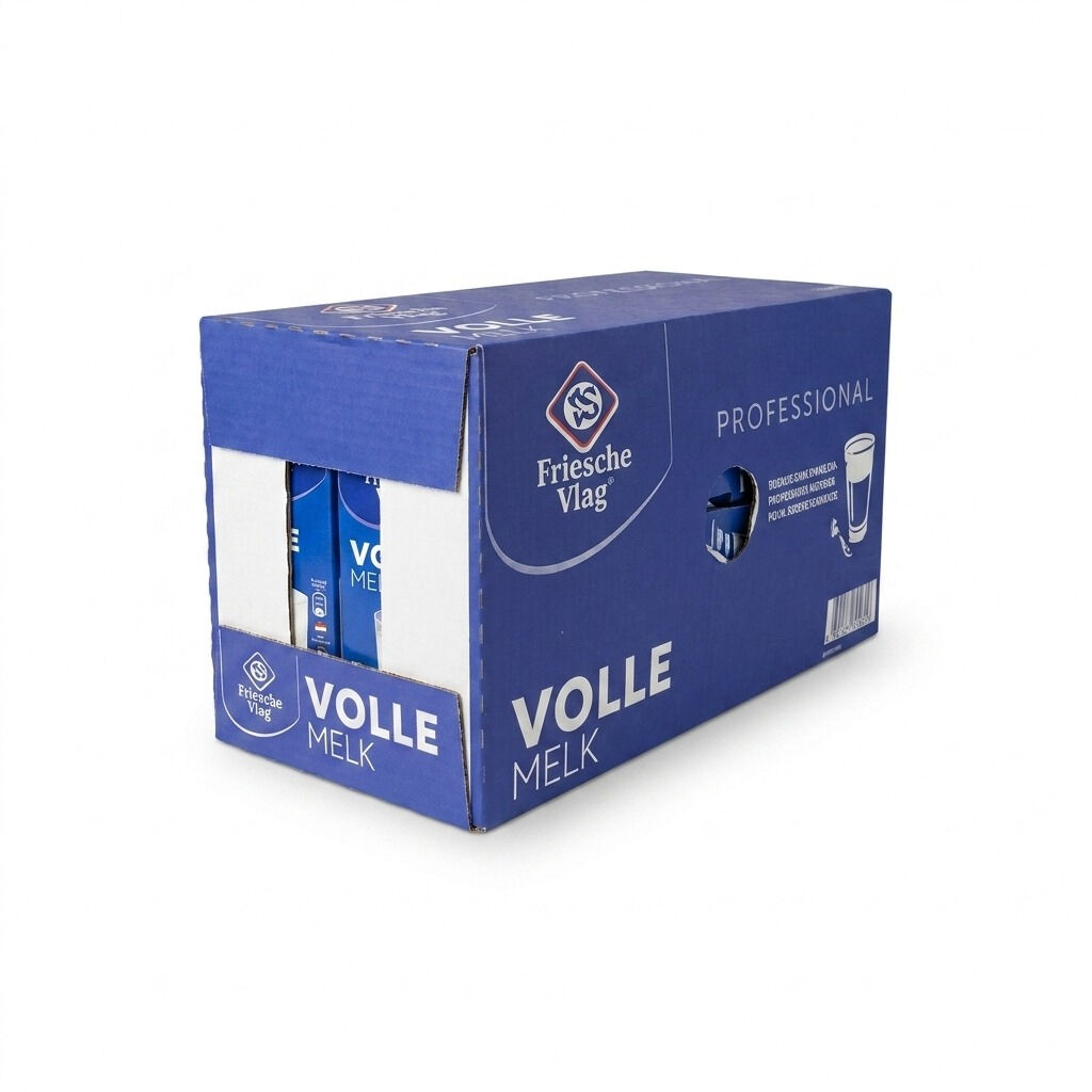 Friesche Vlag Langlekker plnotučné mléko - krabice 12 x 1 l