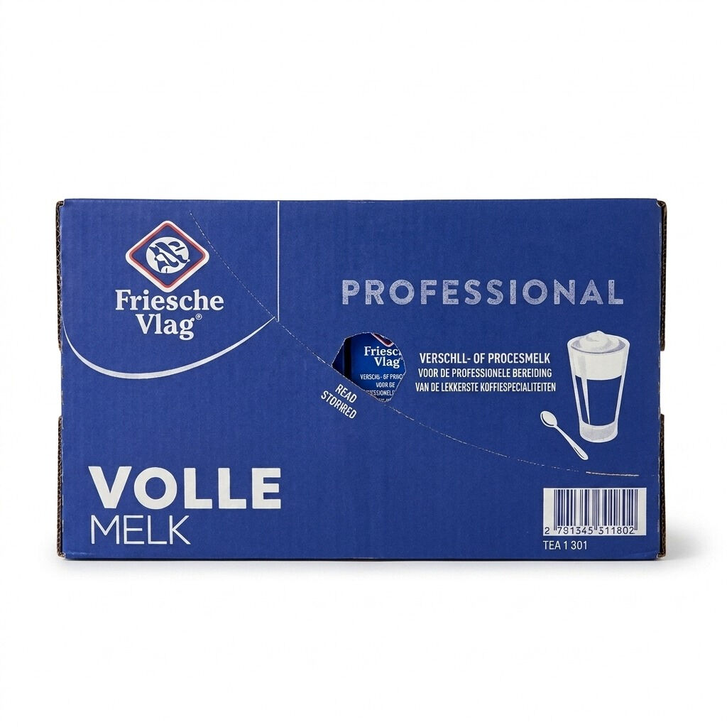 Friesche Vlag Langlekker plnotučné mléko - krabice 12 x 1 l