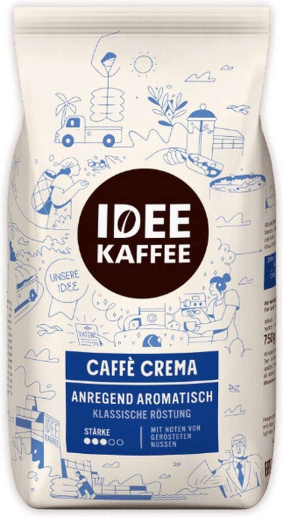 Idee Kaffee Caffè Crema - kávová zrna - 750 g