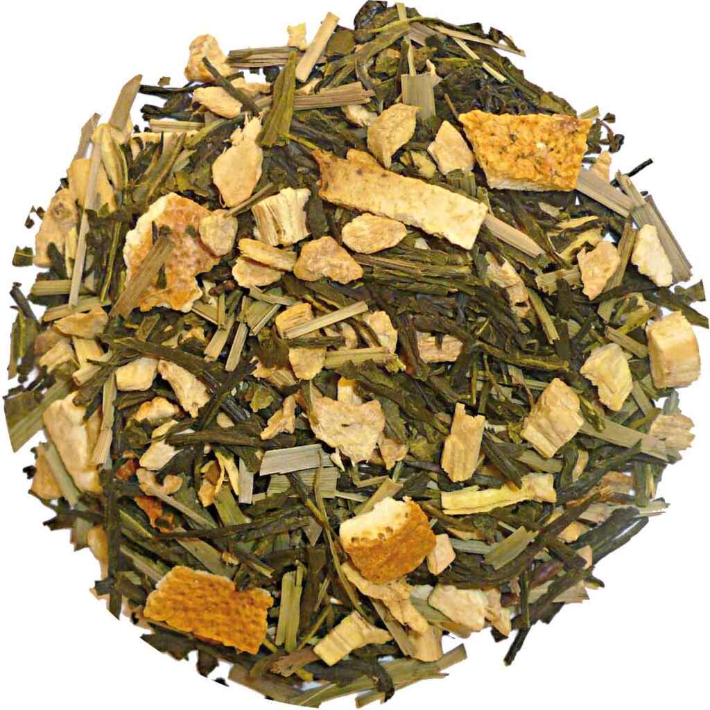 Orange Ginger Sencha - Zelený čaj 100 gramů - sypaný čaj Café du Jour