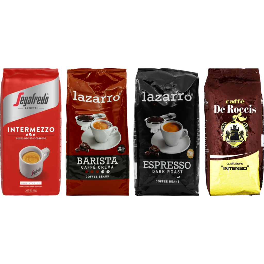 Italská Selekce Espresso - 4 x 1 kilo zrnkové kávy