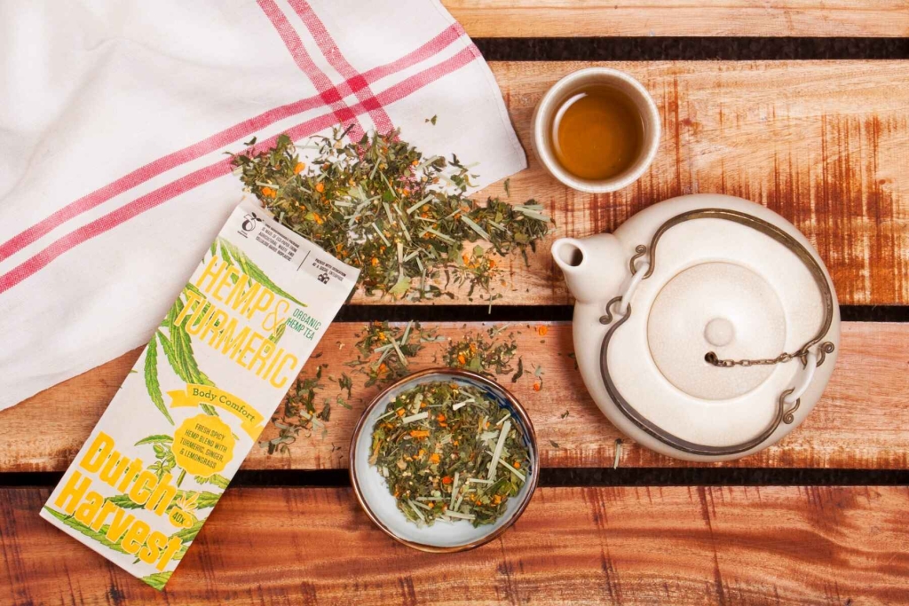 Hemp & Turmeric - Konopná a kurkumová čaj 50 g - Dutch Harvest sypaný čaj