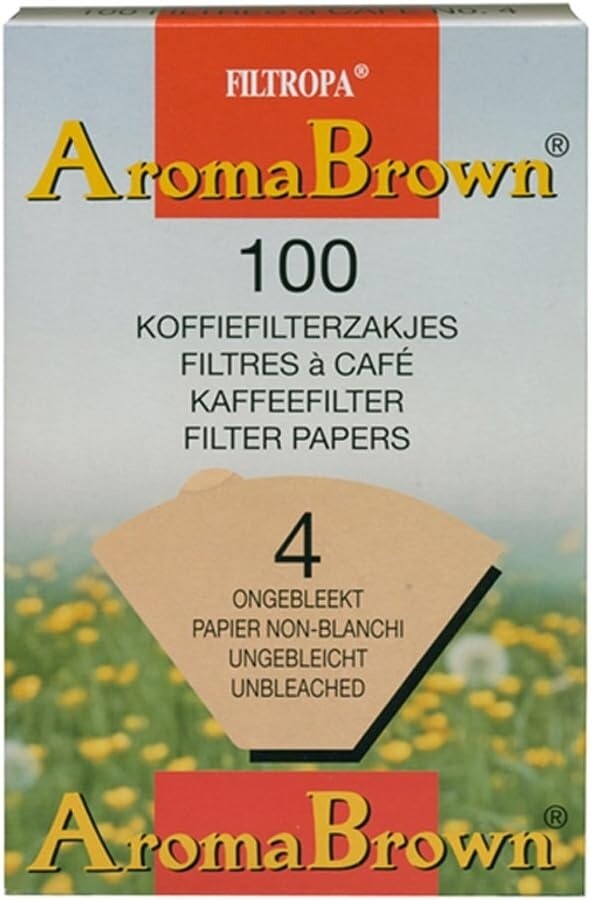 Filtropa Aroma Brown - kávové filtry velikost 4 - 100 kusů