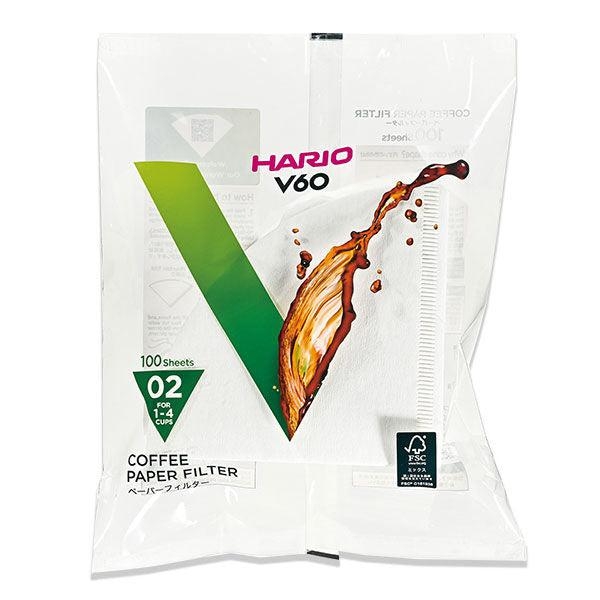 Hario V60 kávové filtry velikost 02 bílé – Kávové filtry – 100 ks