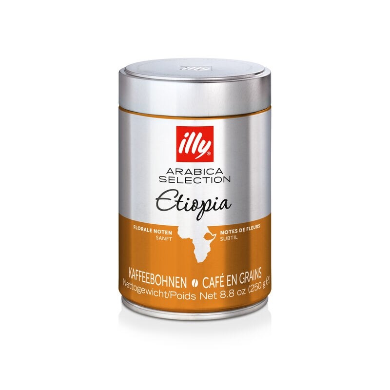 Illy Monoarabica Etiopie kávová zrna 250 gramů