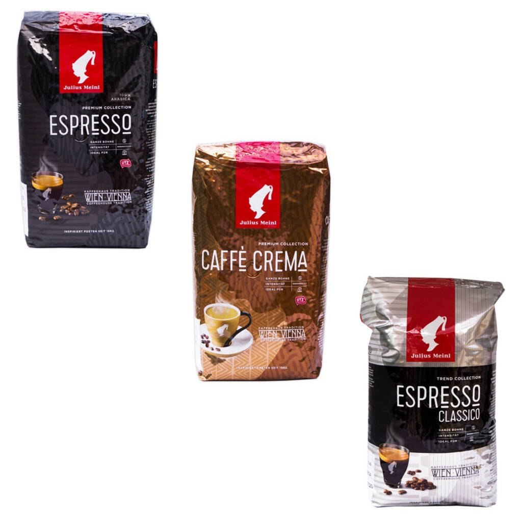 Degustační balíček kávových zrn Julius Meinl 3 × 1 kg