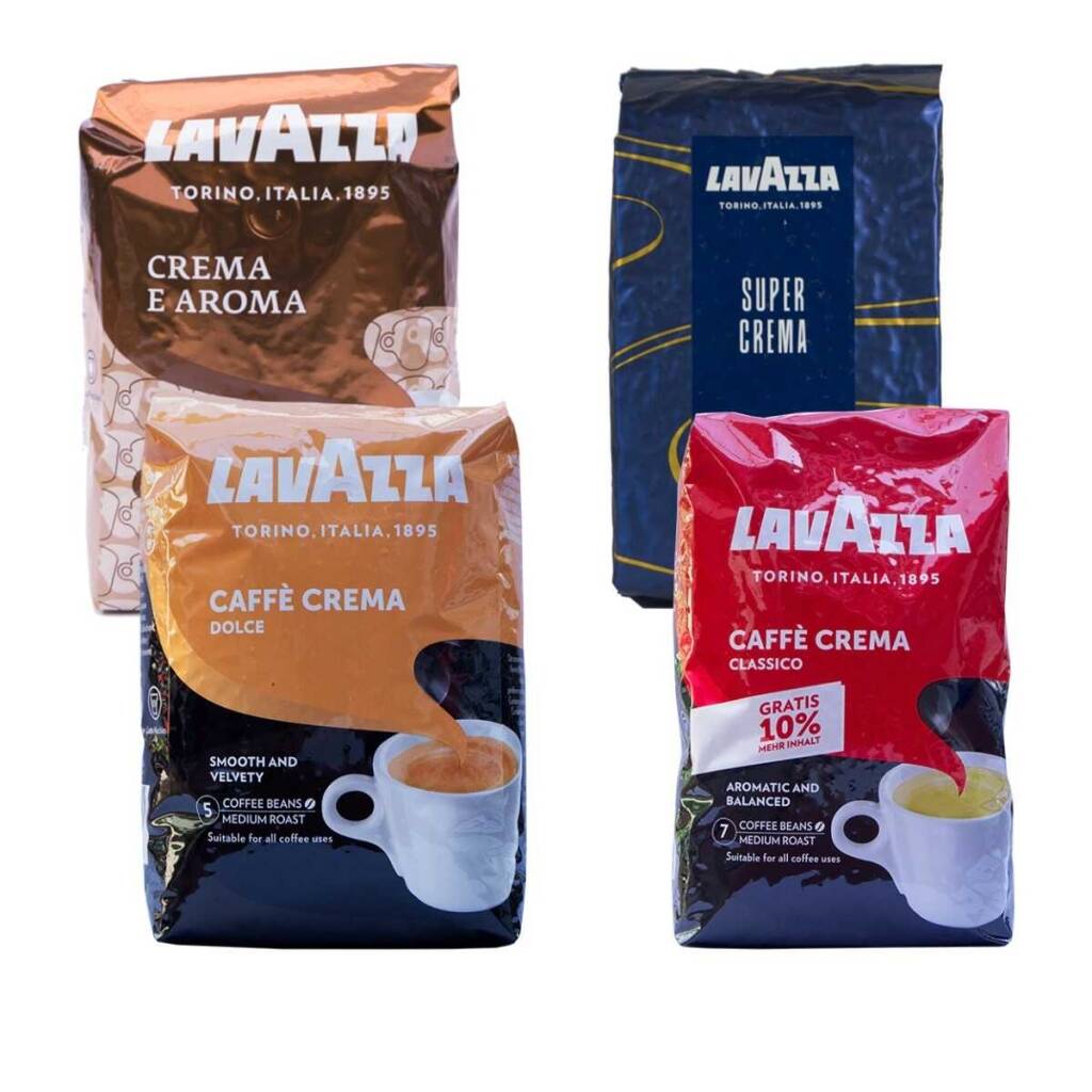Lavazza Crema degustační balíček 4 × 1 kg