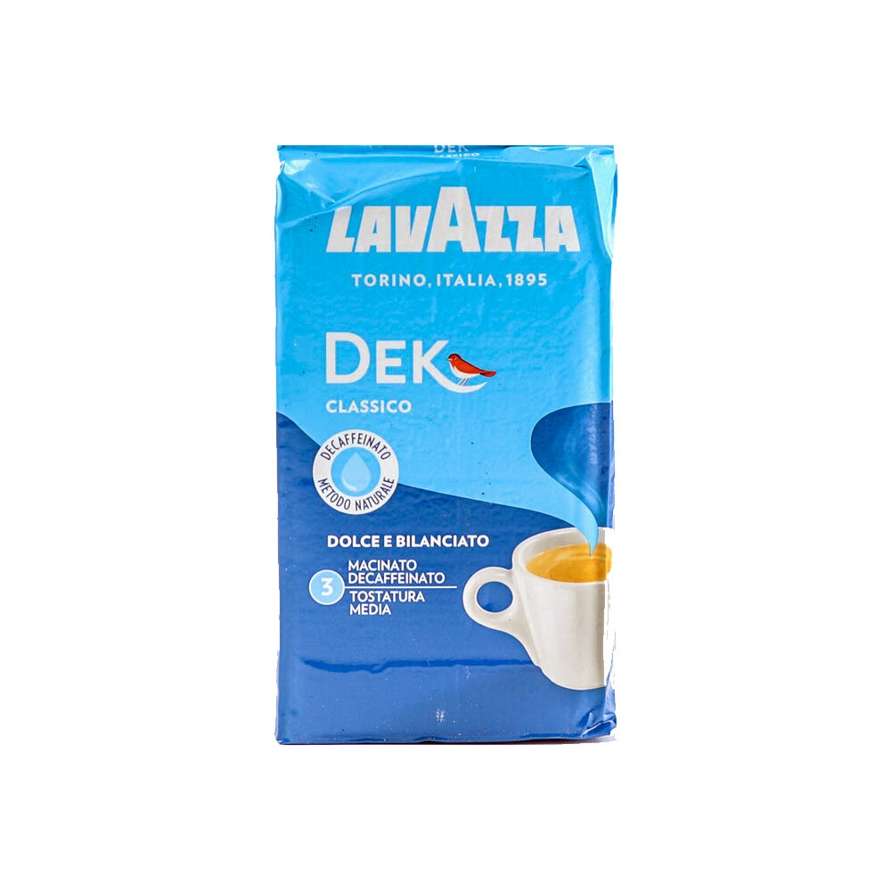 Lavazza DEK Classico bezkofeinová mletá káva 250 g