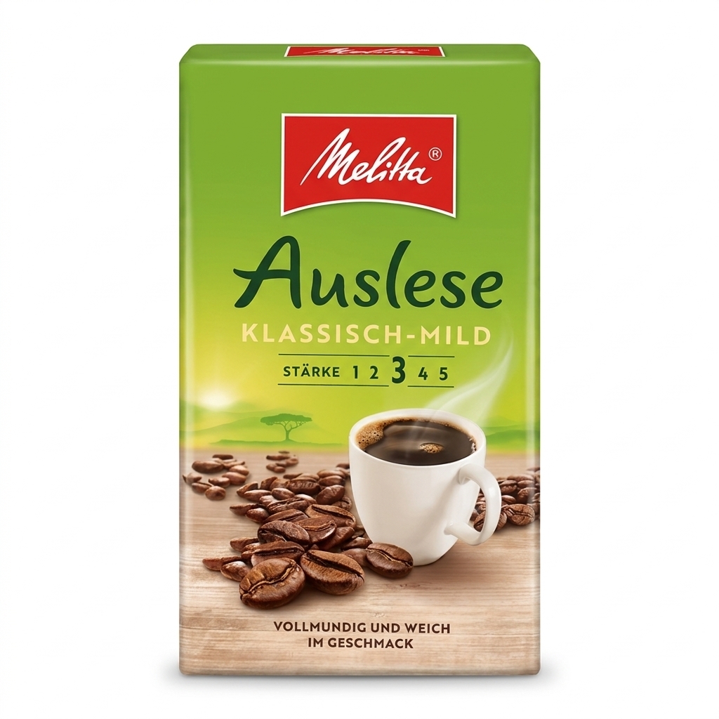 Melitta Auslese Klassisch Mild - mletá káva - 500 g