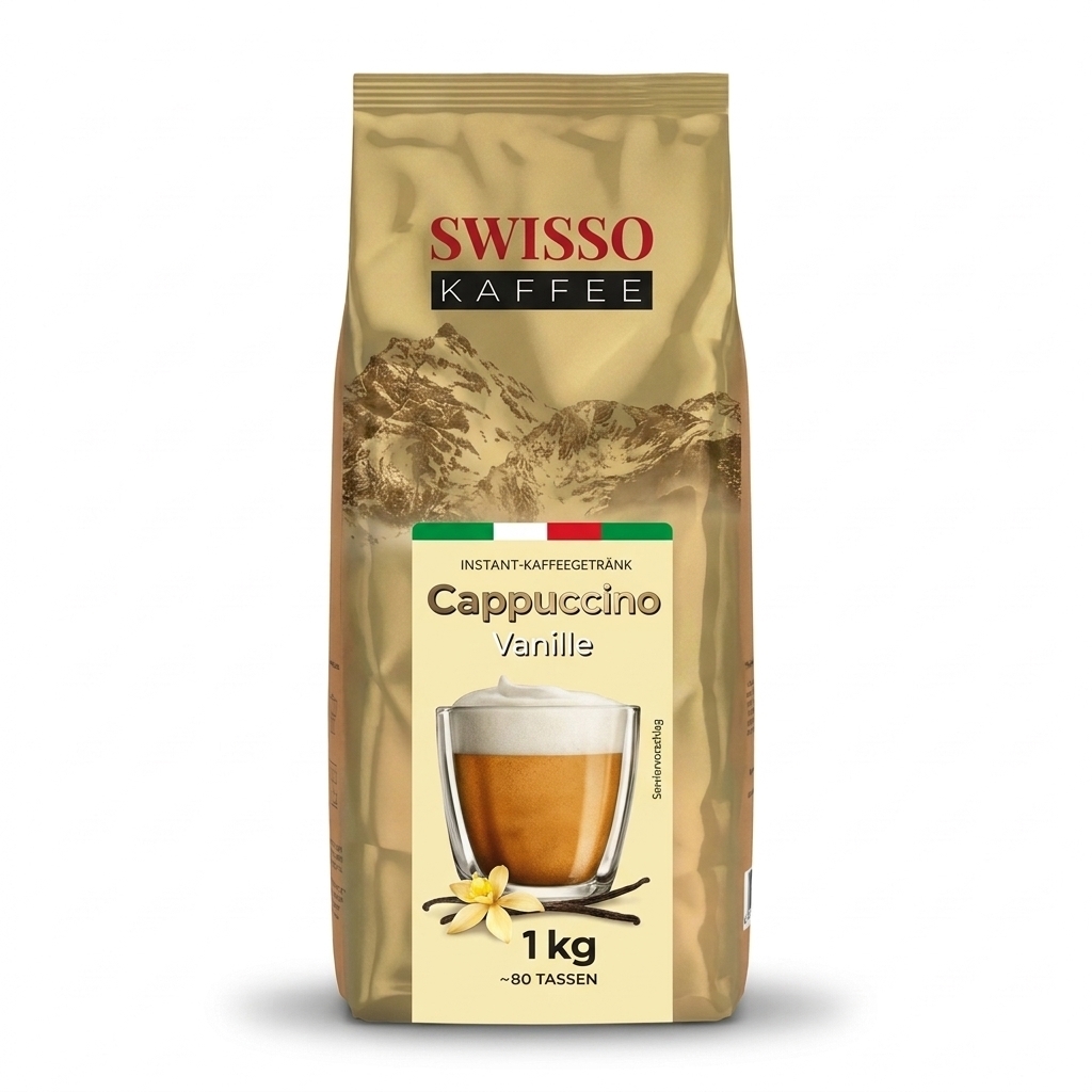 Swisso Kaffee Cappuccino Vanilka - instantní cappuccino - 1 kg
