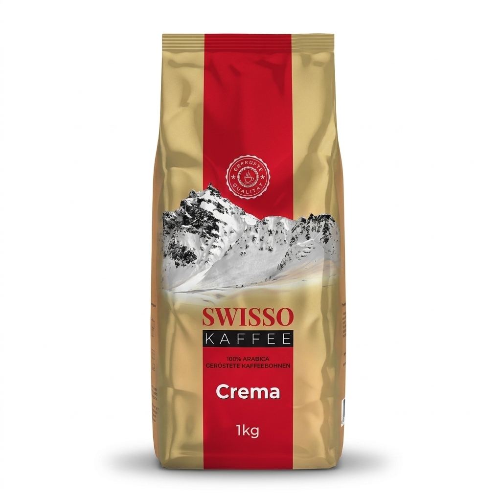 Swisso Kaffee Crema - kávová zrna - 1 kg