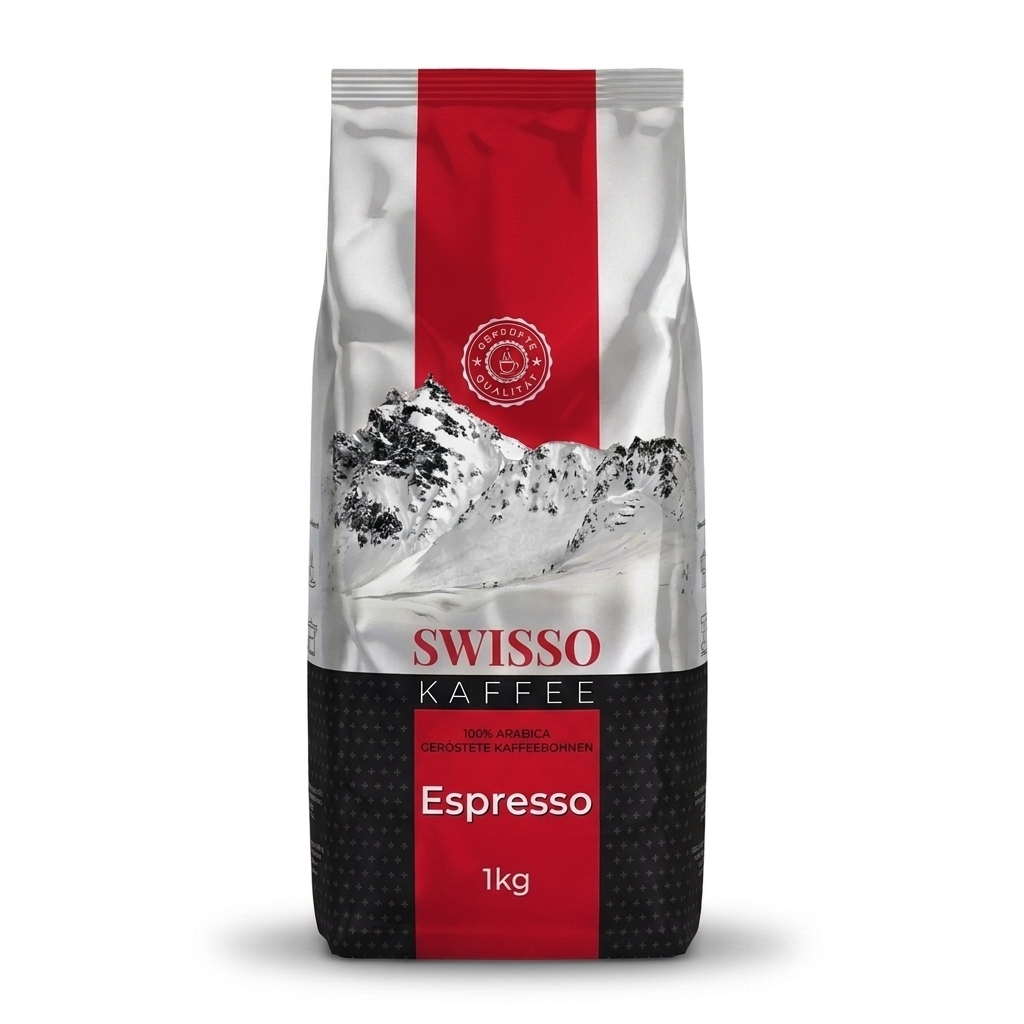 Swisso Kaffee Espresso - kávová zrna - 1 kg