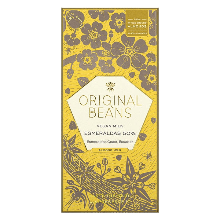Original Beans – Esmeraldas veganská mandlová čokoláda – 50 %