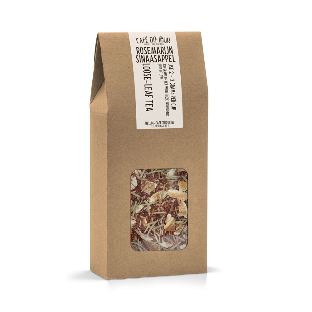 Rozmarýn & Pomeranč - Rooibos čaj 100 gramů - Café du Jour sypaný čaj