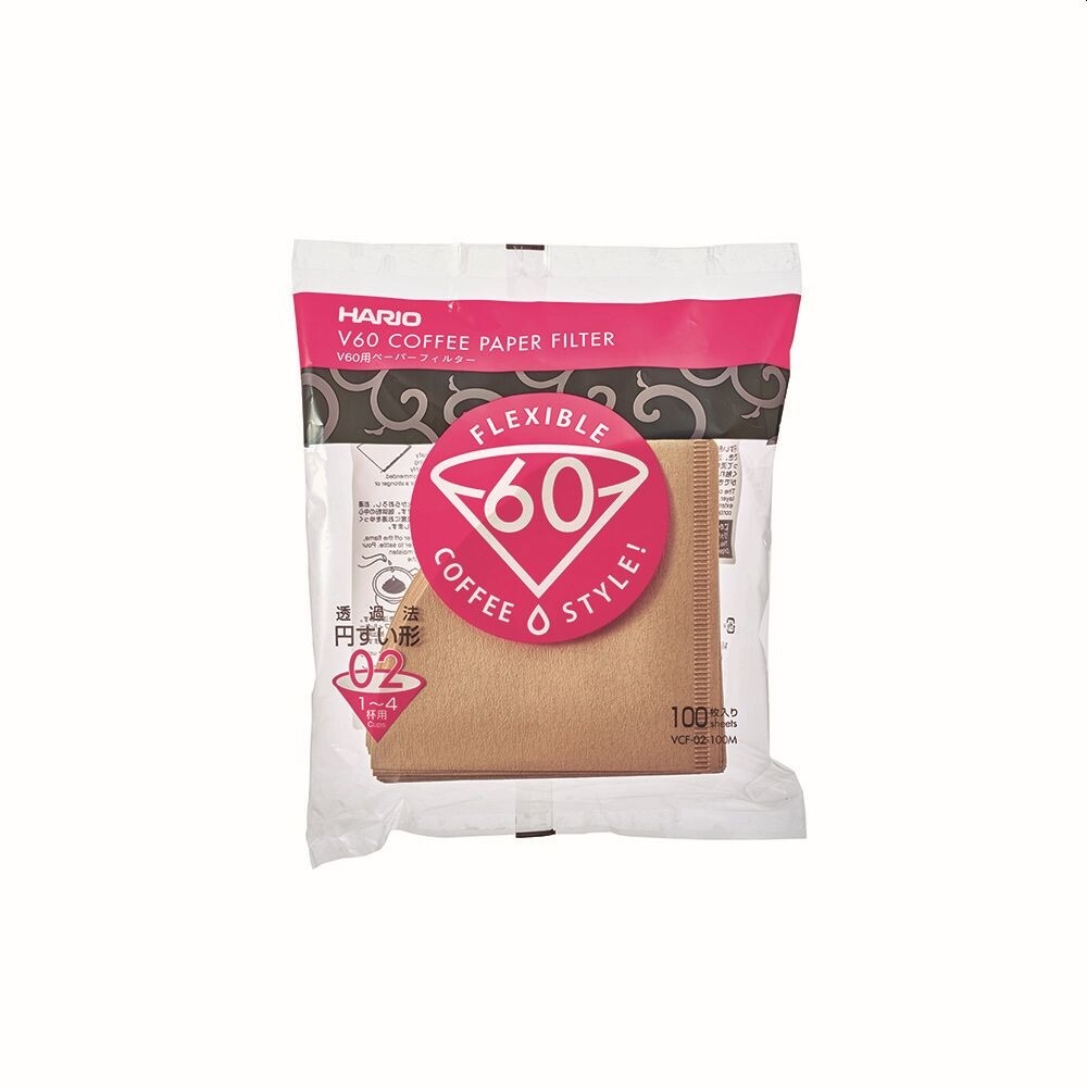 Hario V60 Kávové filtry - hnědé velikost 02 - 100 ks