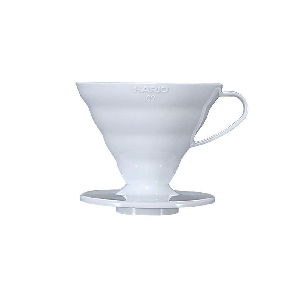 Hario V60 dripper - plastový bílý velikost 02