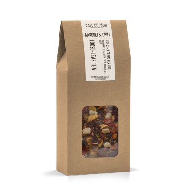 Jahoda & Chilli - Ovocný čaj 100 gramů - Café du Jour sypaný čaj