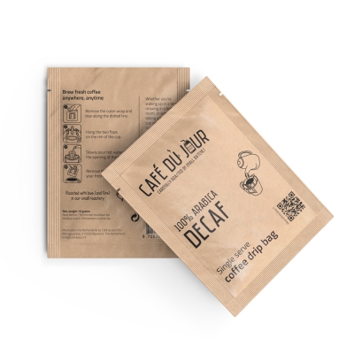 100% arabica bez kofeinu - Jednoporcový kávový drip sáček - 1 kus