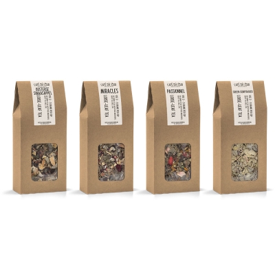 Café du Jour čerstvý sypaný čaj - Go Green balení - 4 x 100 g