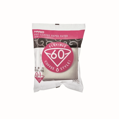 Hario V60 kávové filtry - velikost 01 bílá - 100 ks