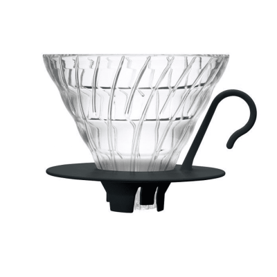 Hario V60 dripper - sklo černý velikost 02